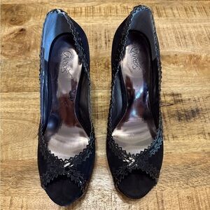 Carlos Black Women's Suede platform shoes